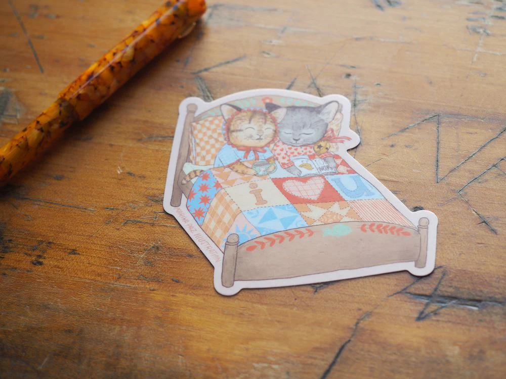 Marika Paz Illustration - Vinyl Sticker - I Love You