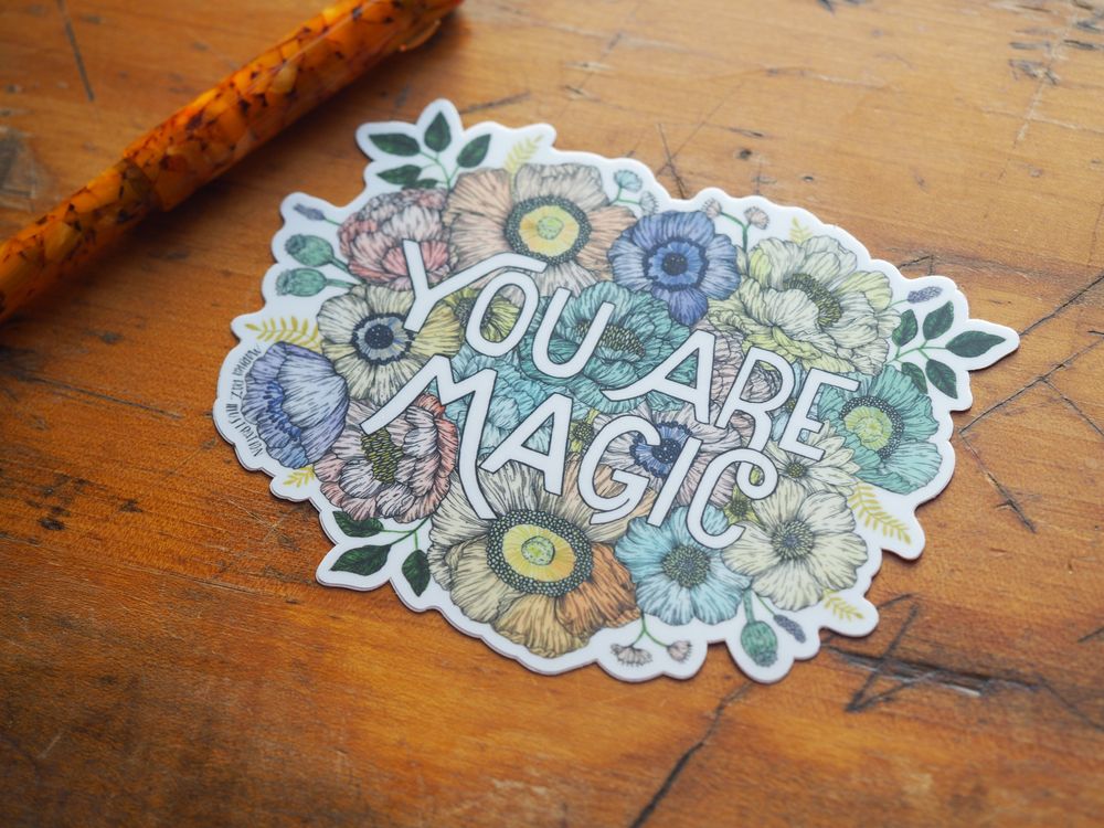 Marika Paz Illustration - Vinyl Sticker - You Are Magic