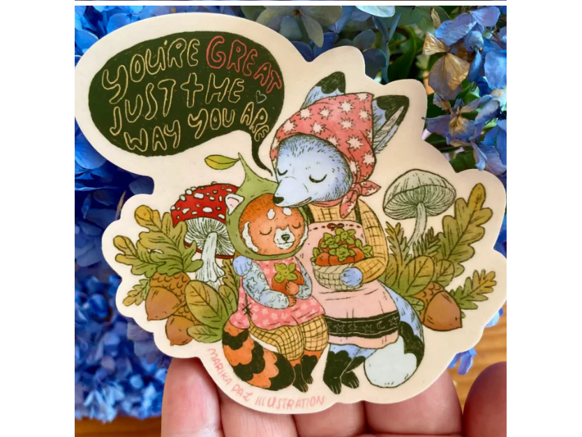 Marika Paz Illustration - Vinyl Sticker - You're Great