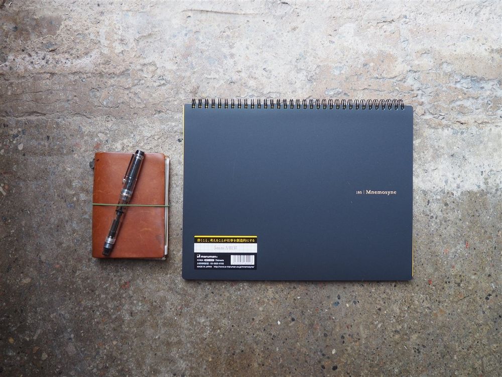 Maruman Mnemosyne Spiral Bound Notebook A4 - Grid - Image 2