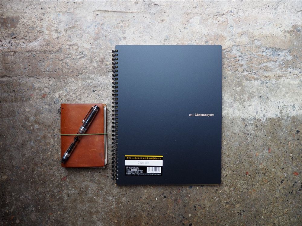 Maruman Mnemosyne Spiral Bound Notebook A4 - Lined - Image 2