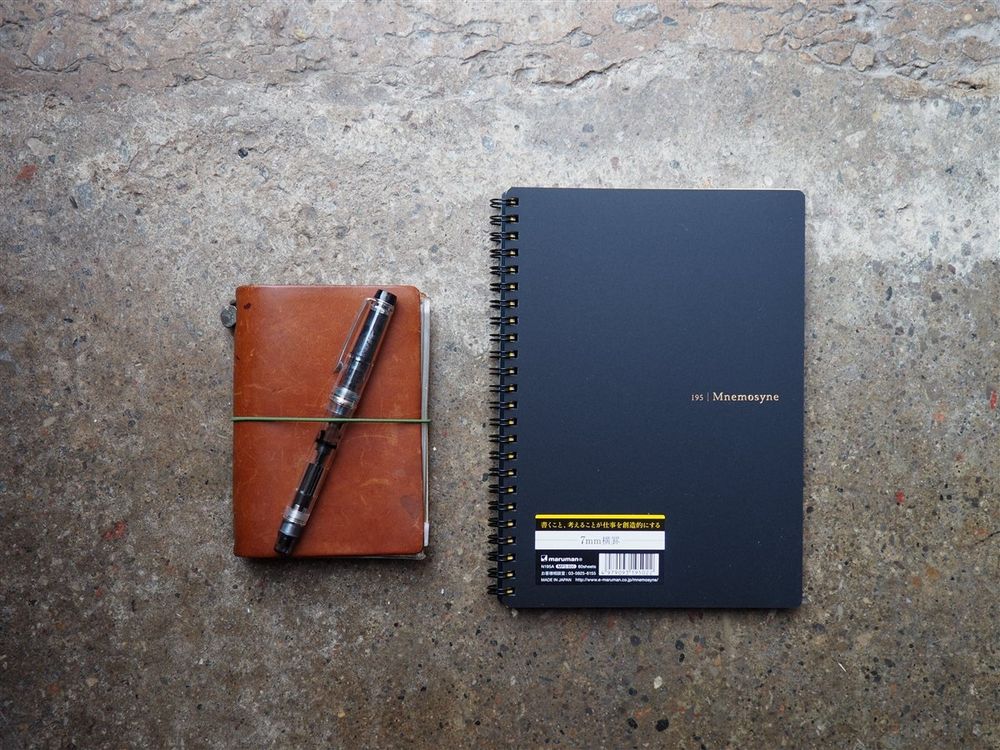 Maruman Mnemosyne Spiral Bound Notebook A5 - Lined - Image 4