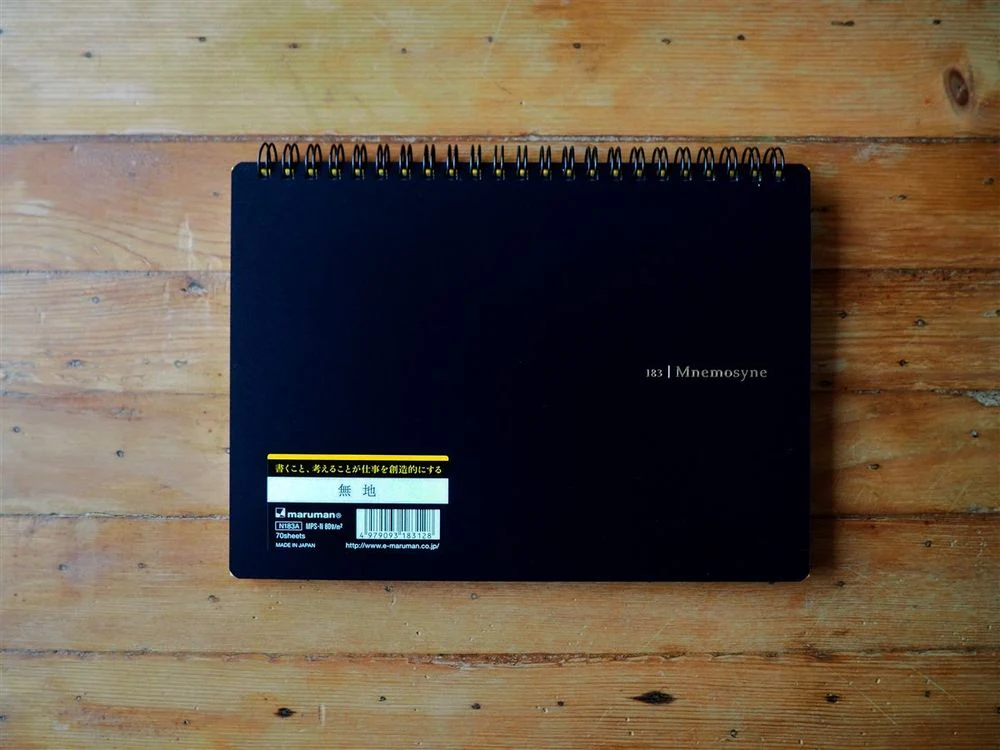 Maruman Mnemosyne Spiral Bound Notebook A5 - Plain