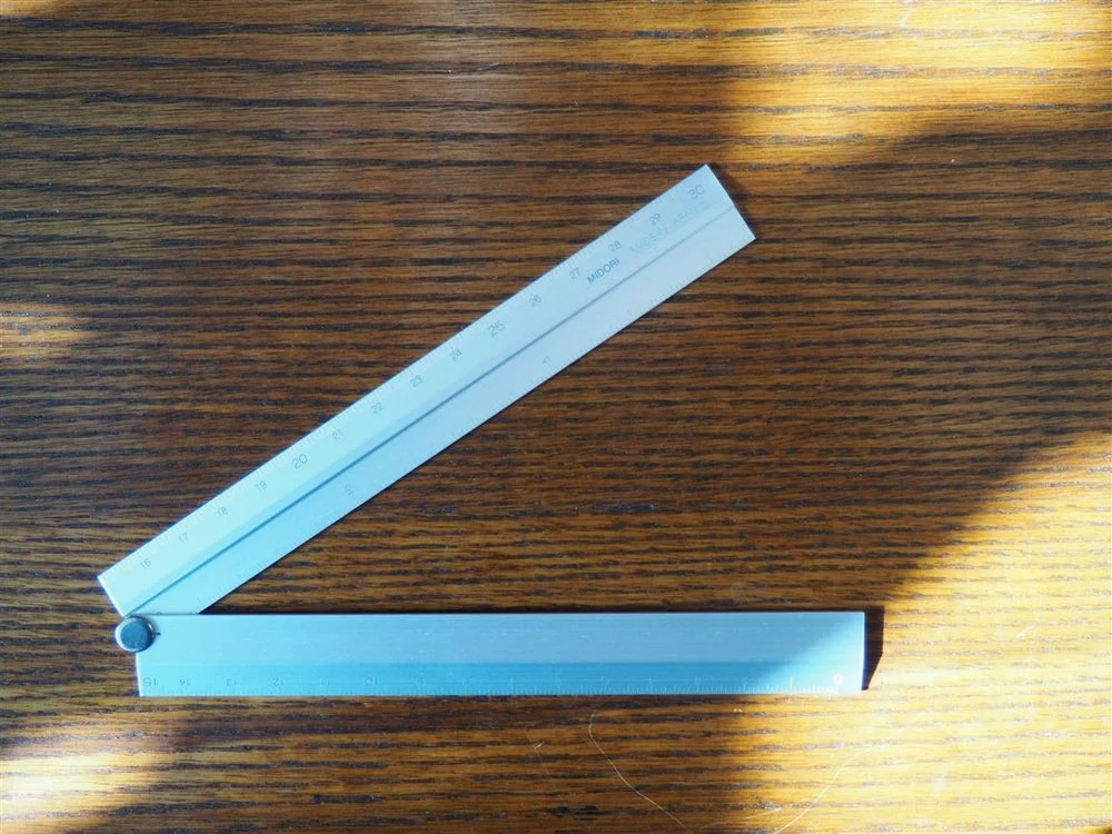 Midori Aluminum Folding Multi-Ruler - Silver - Image 2