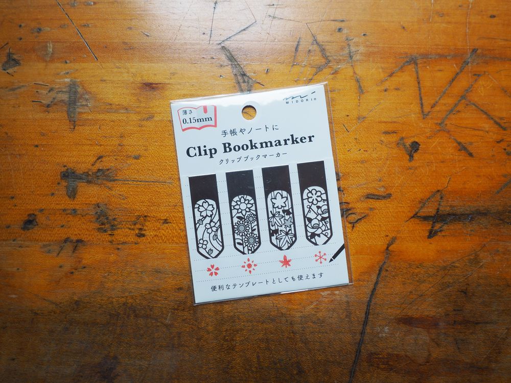 Midori Clip Bookmarker - Flower (0.15mm)