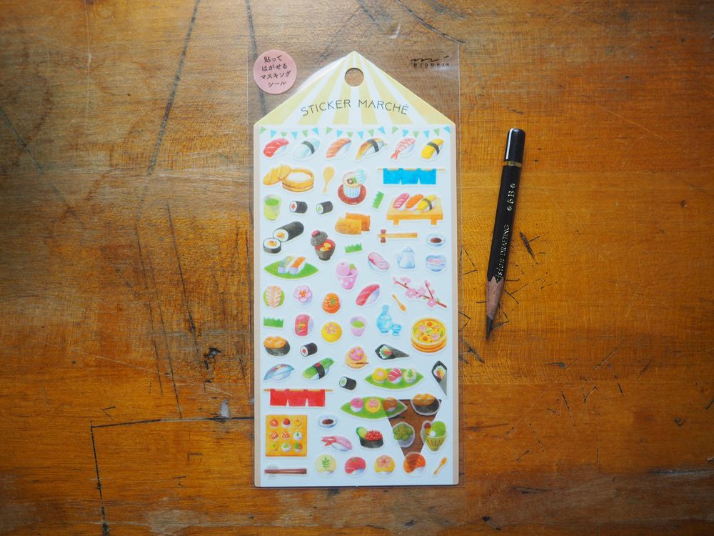 Midori Marche Stickers - Sushi (2450)