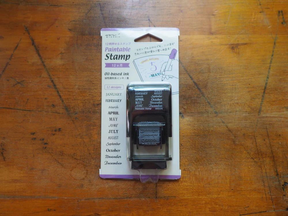 Midori Paintable Stamp - 12 Months