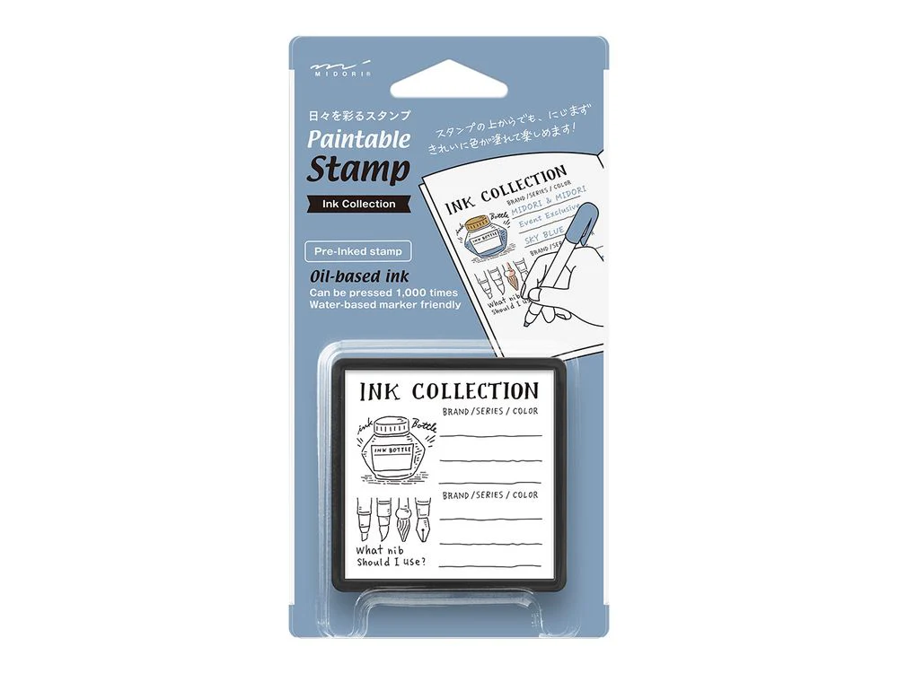 Midori Paintable Stamp - Single Design - Ink