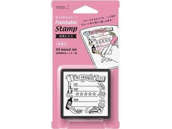Midori Paintable Stamp - Single Design - My Favorite
