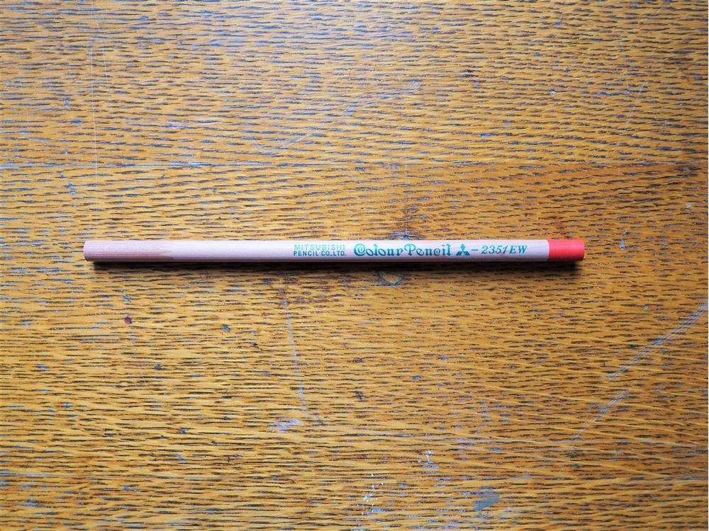 Uni Mitsubishi Recycled Coloured Pencil - Vermillion