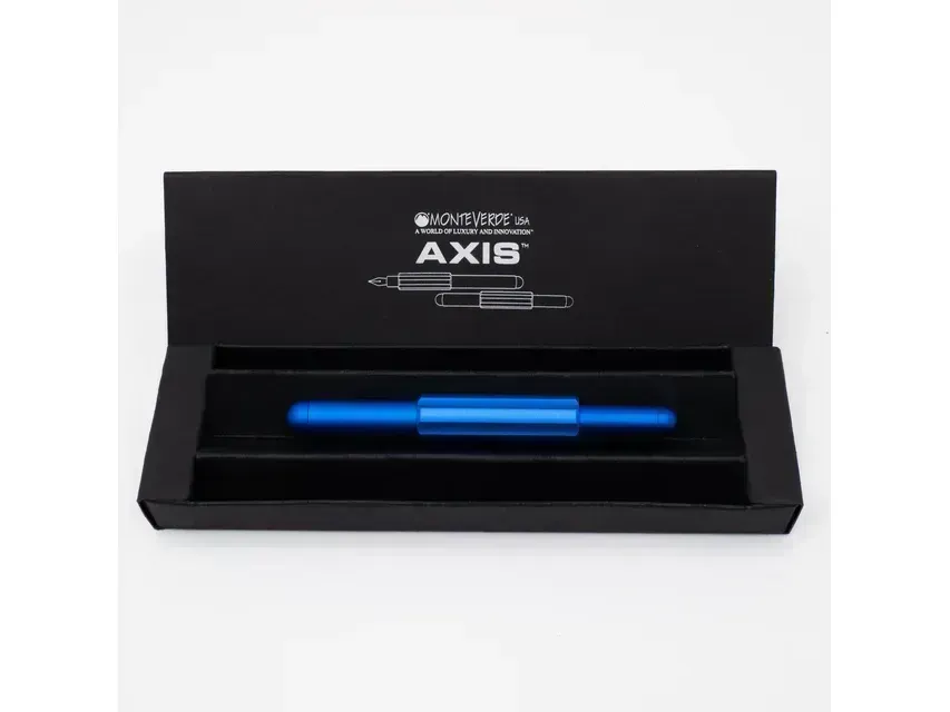 Monteverde Axis Fountain Pen - Matte Blue - Image 2