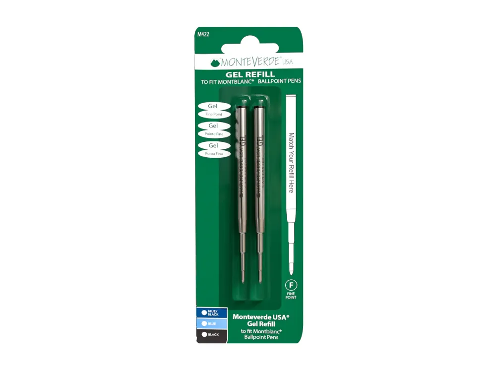 Monteverde Capless Gel Refill - F - Black