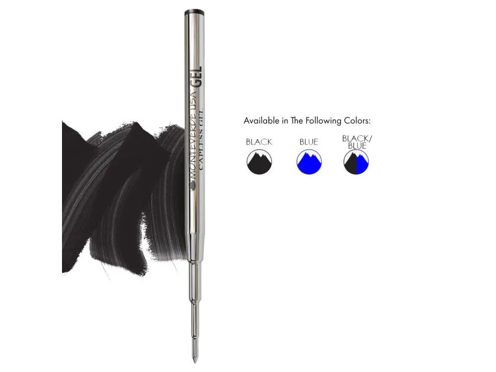 Monteverde Capless Gel Refill - F - Blue - Image 2
