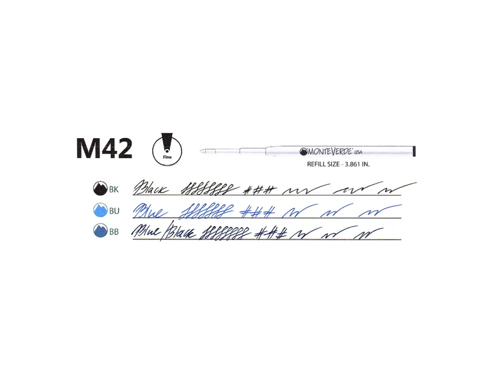 Monteverde Capless Gel Refill - F - Blue - Image 3
