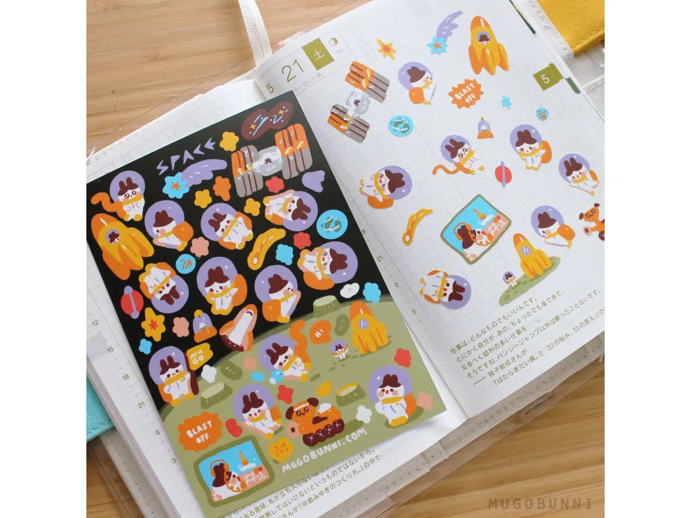 Mugobunni - Sticker Sheet - Astronaut