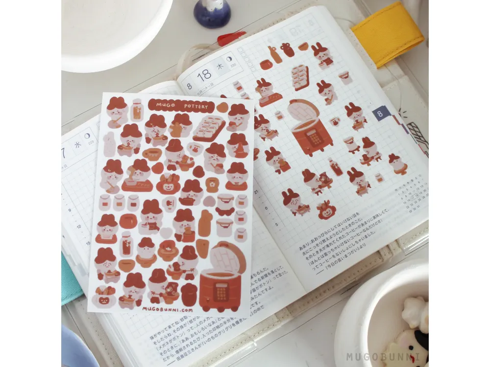 Mugobunni - Sticker Sheet - Mugo Pottery