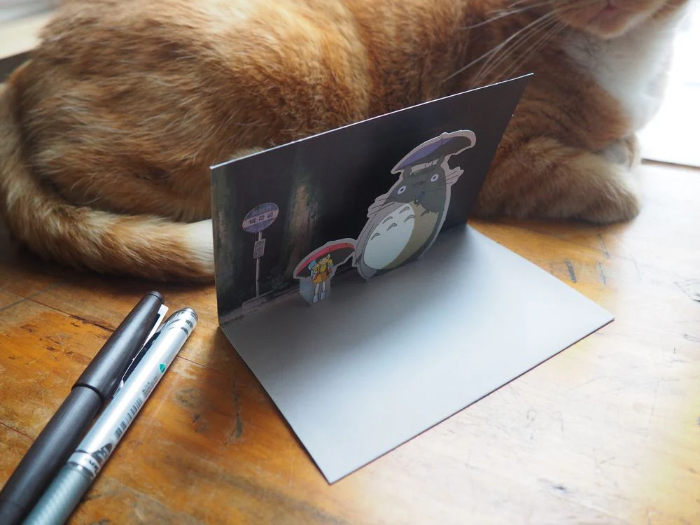 My Neighbor Totoro: 10 Pop-Up Notecards and Envelopes - Image 3