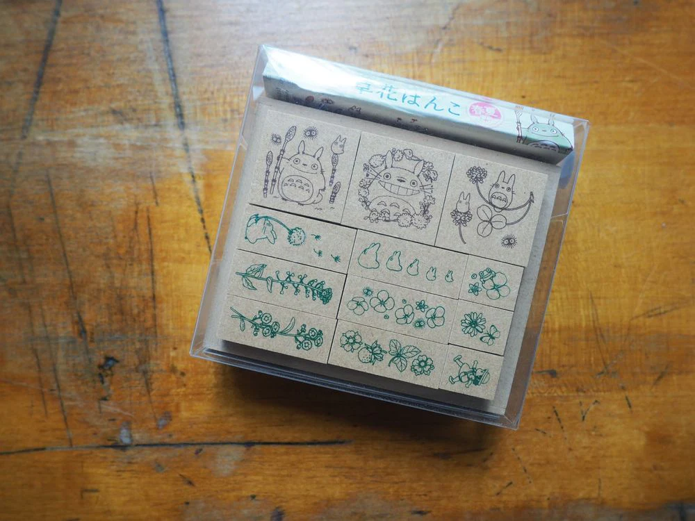 My Neighbor Totoro Rubber Stamp - Spring Summer - Set of 12 (SOH-007)