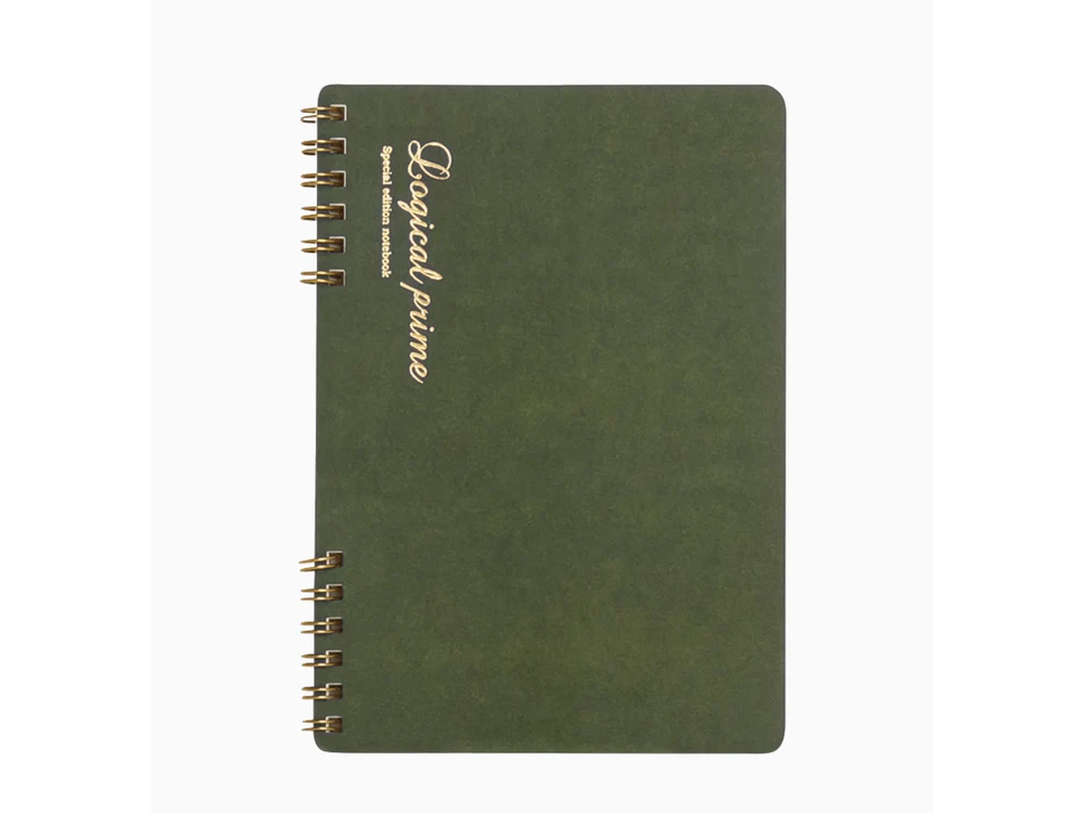 Nakabayashi - Logical Prime Ring Notebook - A5 - Green (Lined-7mm)