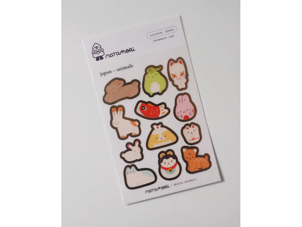 natamori - Sticker Sheet - Japan - Animals