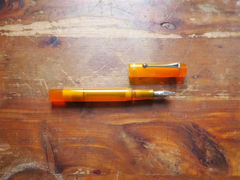 Opus 88 KOLORO Fountain Pen - Orange Demonstrator - Image 2
