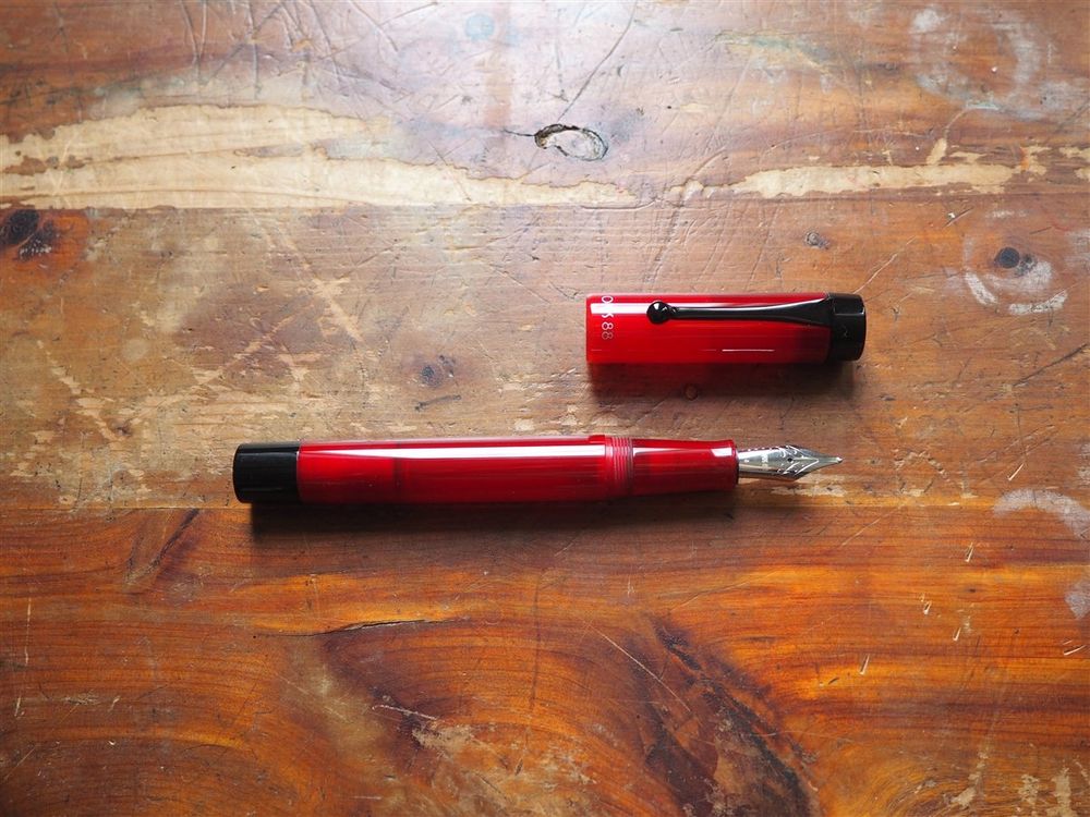 Opus 88 KOLORO Fountain Pen - Red Demonstrator - Image 2