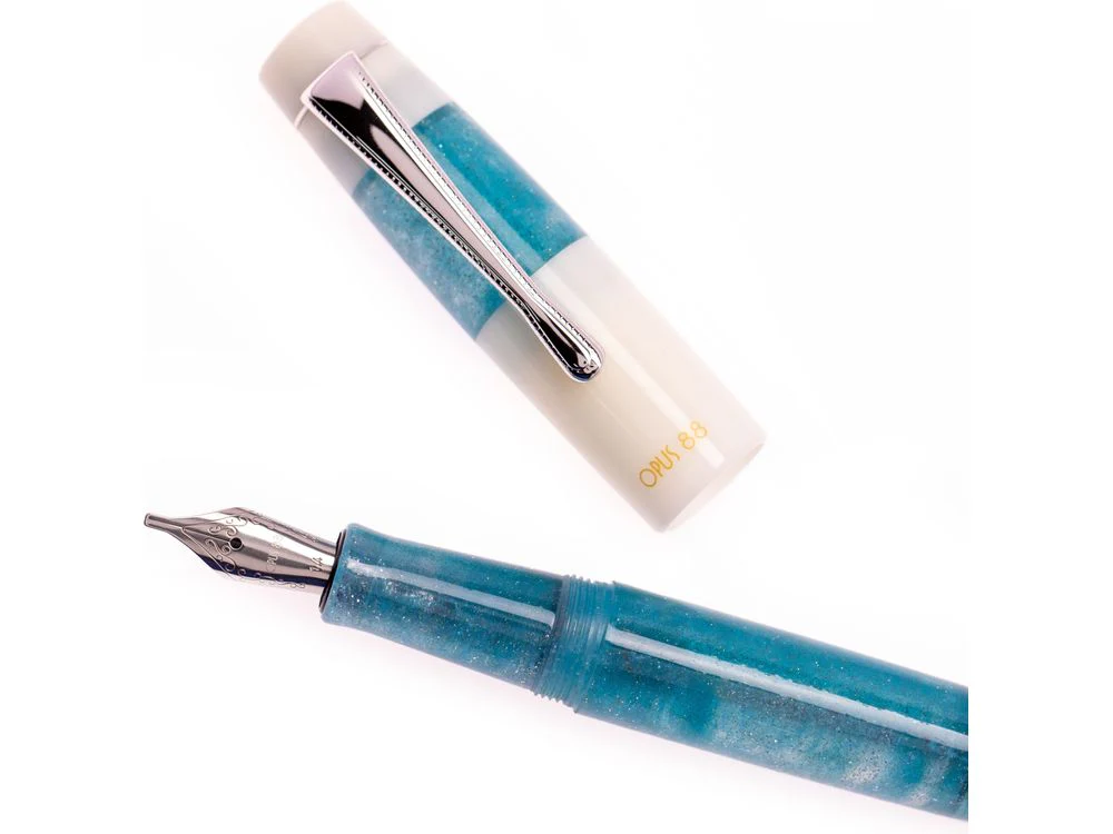 Opus 88 KOLORO Fountain Pen - White Blue - Image 2