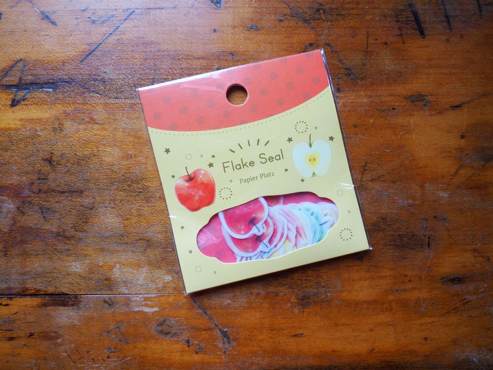 Papier Platz - Stickers Flake Seal - 54 Pieces - Apples (50-626)