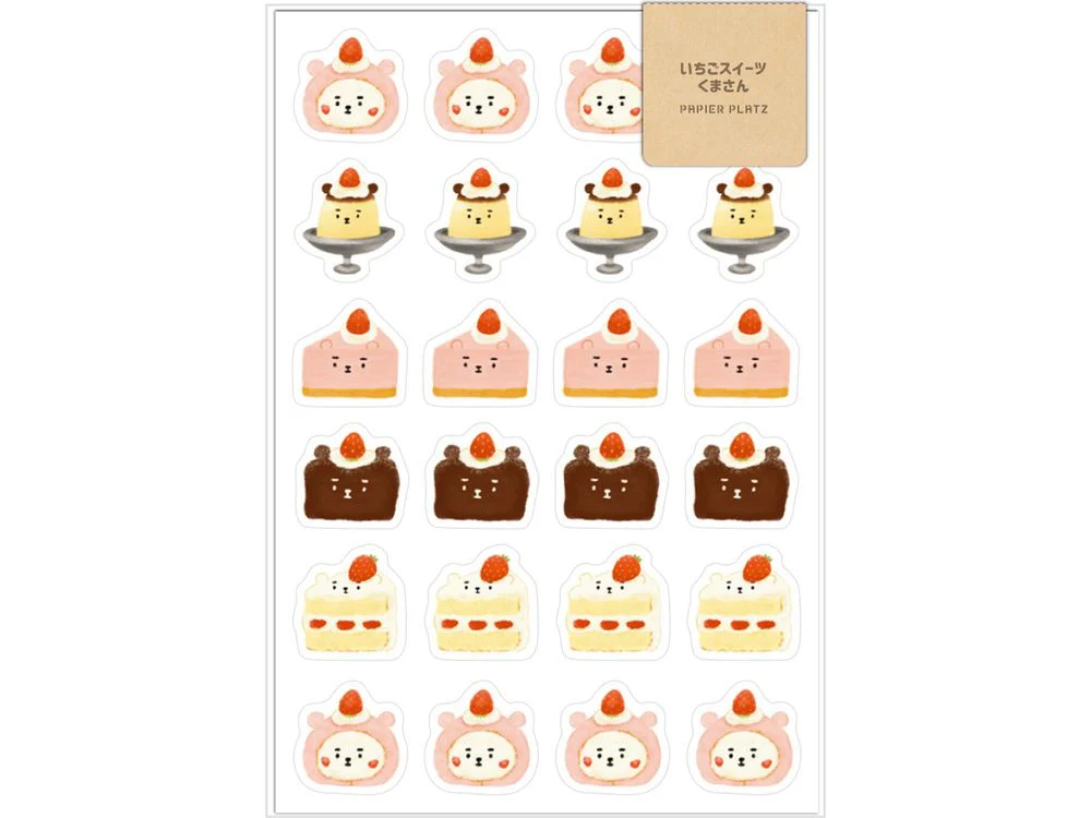 Papier Platz - Sticker Sheet - Strawberry Sweets (55-022)