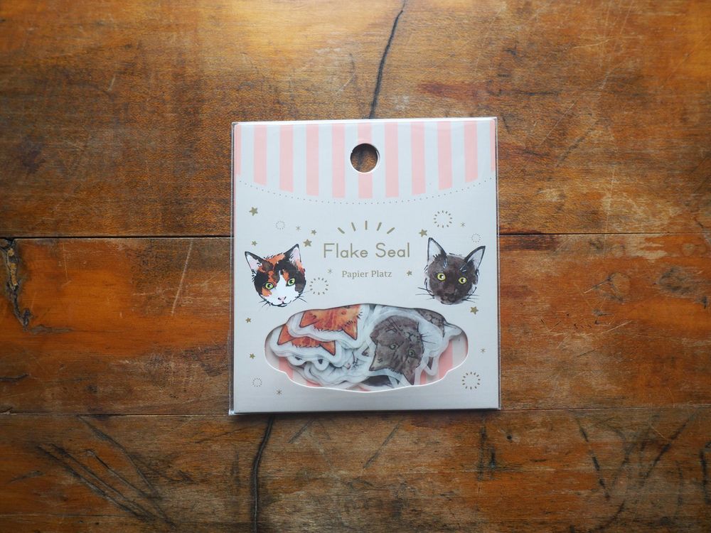 Papier Platz - Stickers Flake Seal - 54 Pieces - Cats (37-868)