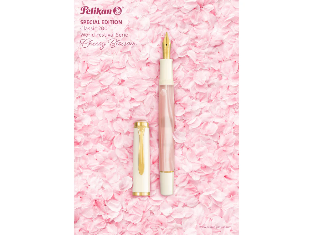 Pelikan M200 Fountain Pen - 2026 Special Edition - Cherry Blossom