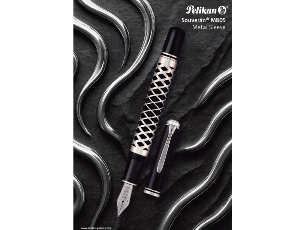 Pelikan SouverÀn M805 Fountain Pen - Metal Sleeve - Image 3