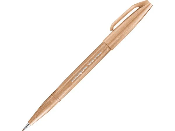 Pentel Brush Sign Pen - Pale Brown
