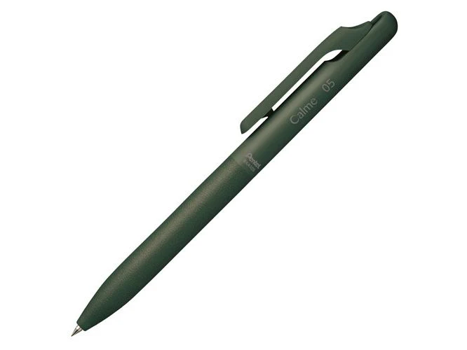 Pentel Calme Ballpoint Pen - 0.5mm - Dark Green (Black Ink)