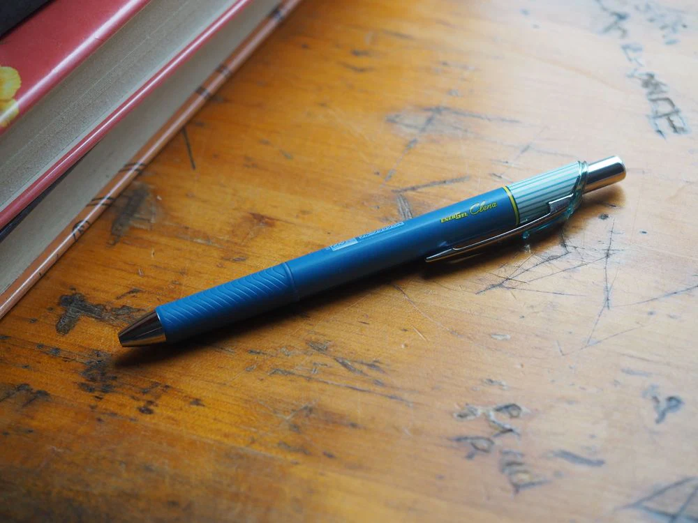 Pentel EnerGel Clena Gel Pen - 0.5mm - Blue-Black