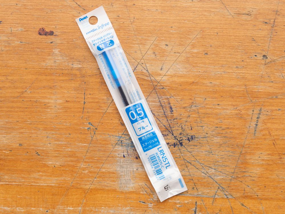 Pentel Energel infree Gel Refill - 0.5mm - Blue
