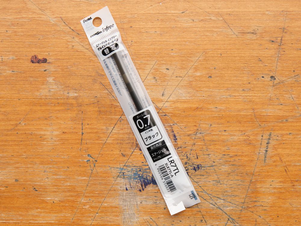Pentel Energel infree Gel Refill - 0.7mm - Black