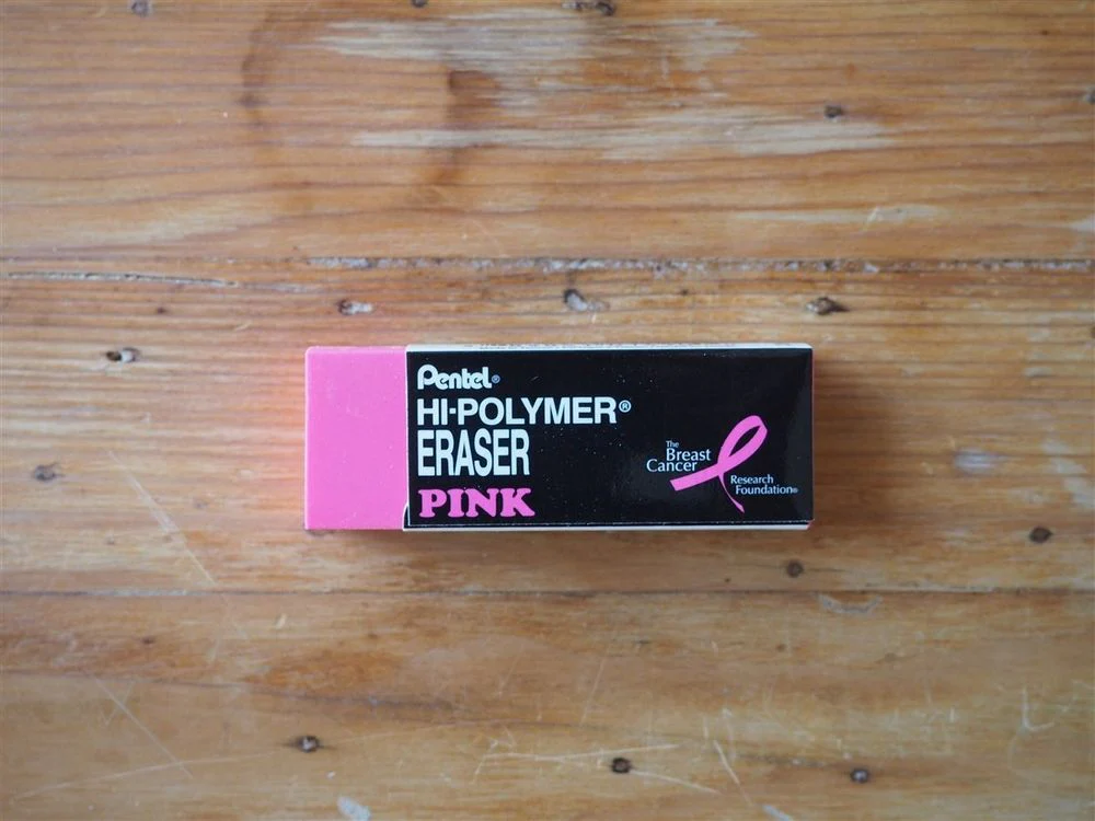Pentel Hi-Polymer Eraser - Large - Pink