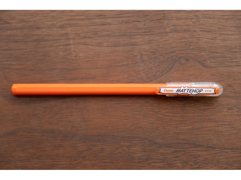 Pentel Mattehop Gel Pen - 1.0mm - Orange