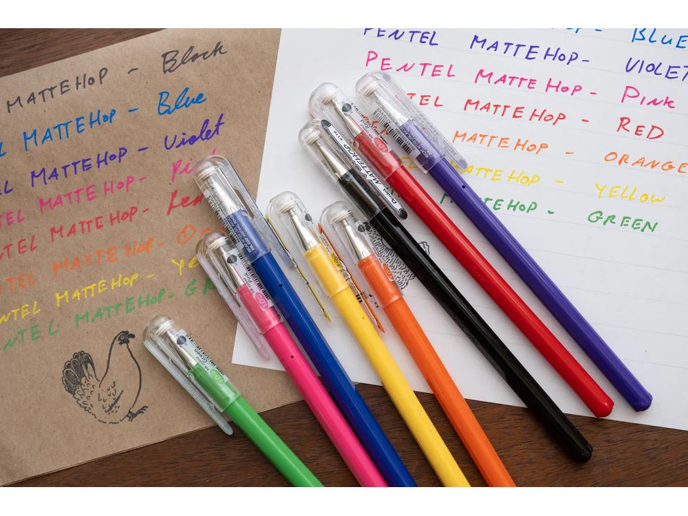 Pentel Mattehop Gel Pen - 1.0mm - Violet - Image 2