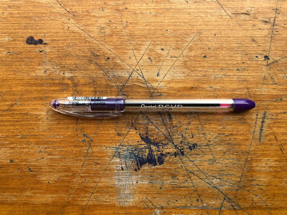 Pentel R.S.V.P. Ballpoint (Capped) - 0.7mm - Violet