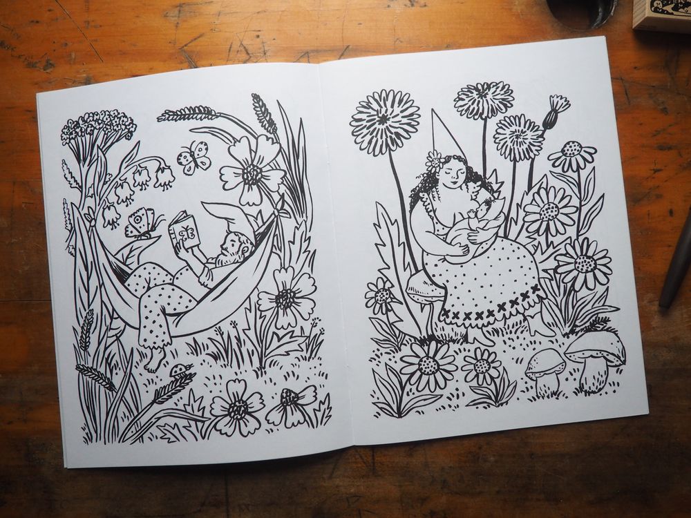 Phoebe Wahl - Coloring Book - Gnomes Around The Year - Image 2