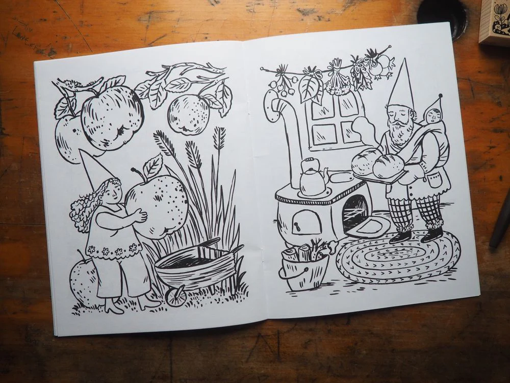 Phoebe Wahl - Coloring Book - Gnomes Around The Year - Image 3