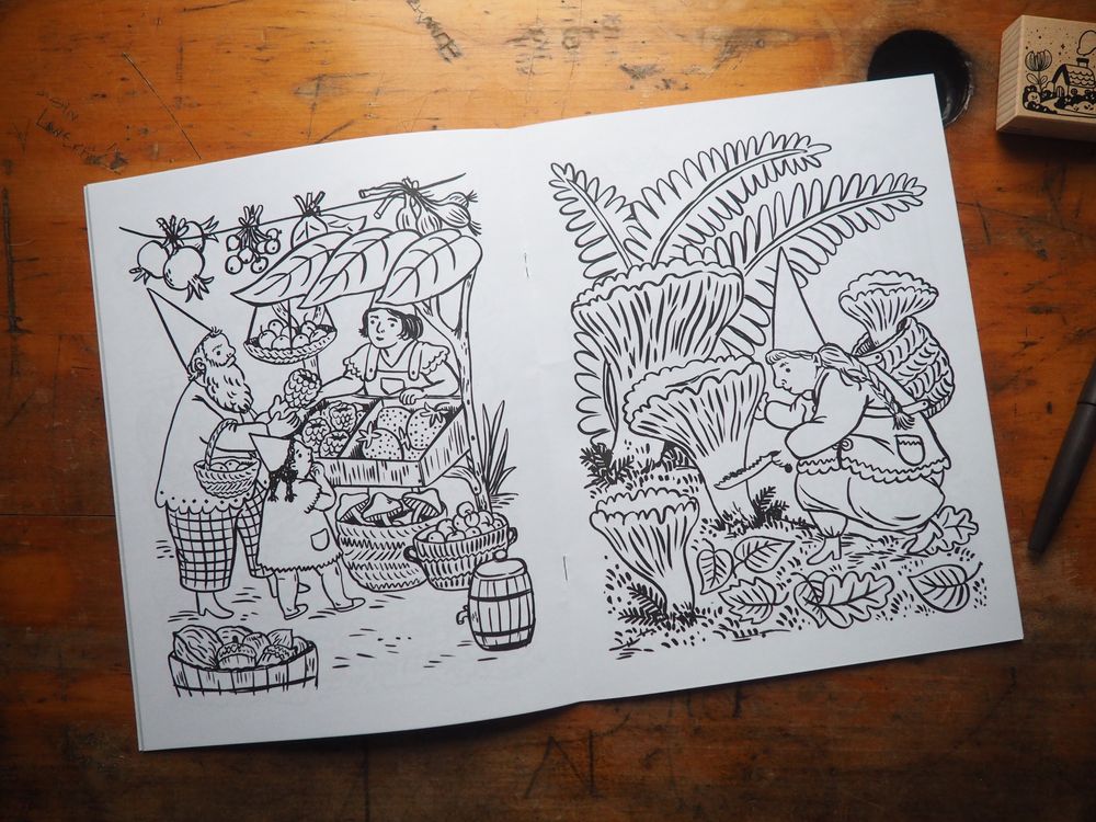 Phoebe Wahl - Coloring Book - Gnomes Around The Year - Image 4