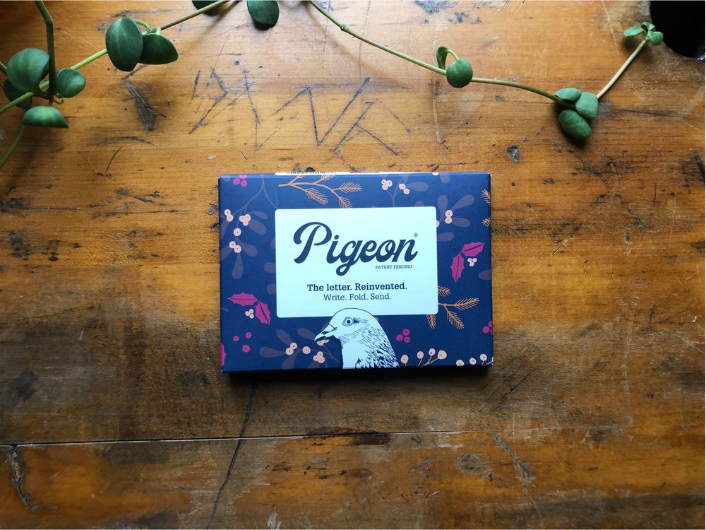 Pigeon - Correspondence Paper - 6 Sheets - Winter Berry Pigeons Pack