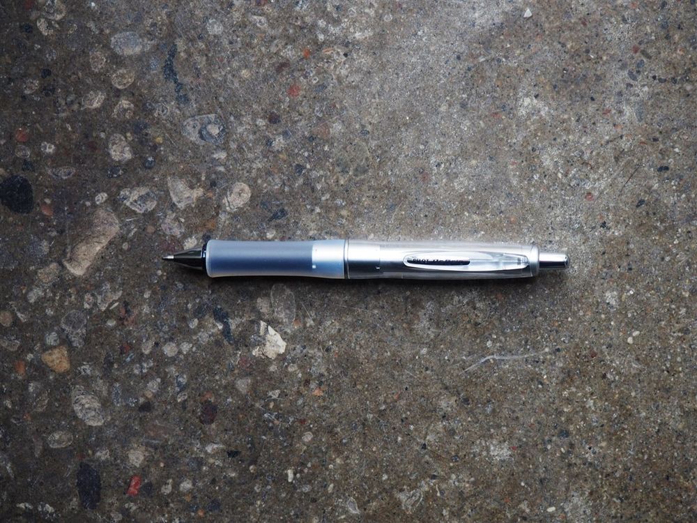 Pilot Dr. Grip Ballpoint Pen - Silver