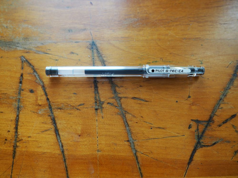 Pilot G-Tec-C (Hi-Tec-C) Gel Pen - 0.4mm - Black