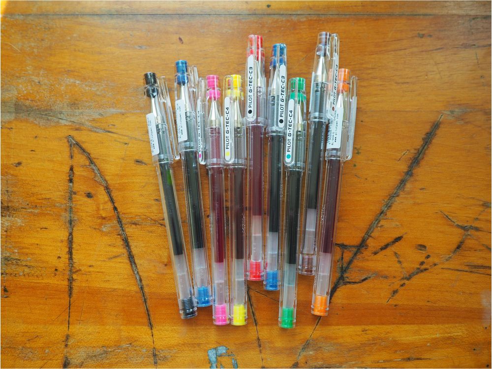 Pilot G-Tec-C (Hi-Tec-C) Gel Pen - 0.4mm - Turquoise - Image 3