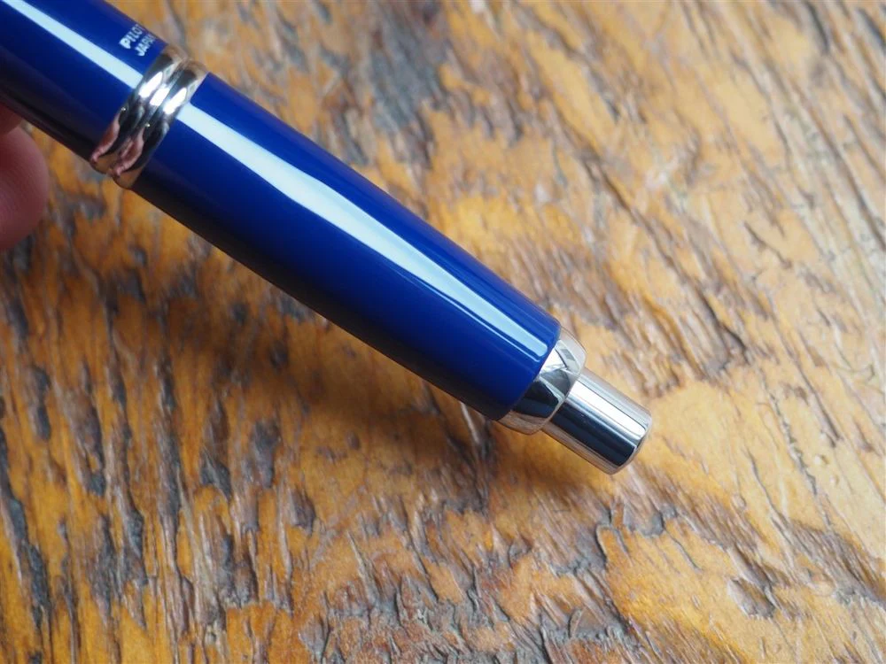 Pilot Vanishing Point Fountain Pen - Blue with Rhodium Trim - Image 3