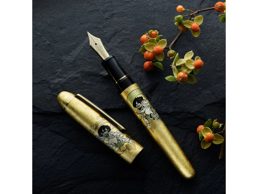 Platinum 3776 Century - Kanazawa Gold leaf (Fujin Raijin)